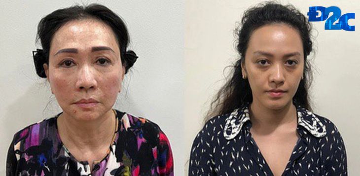 Chủ tịch Vạn Thịnh Phát Trương Mỹ Lan và cháu gái Trương Huệ Vân bị truy tố - Ảnh: Bộ Công an